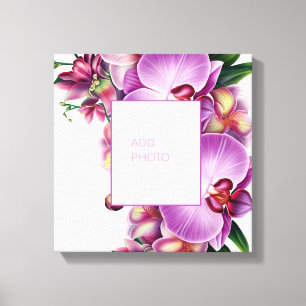 Florale Orchideen – Fotoleinwand mit Stretching Leinwanddruck
