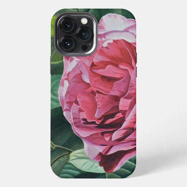 Florale Pfingstrose  iPhone Hülle (Rückseite)