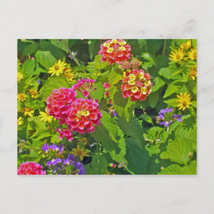 Florale Postkarte