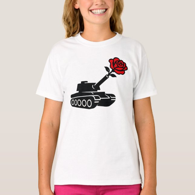 Florale Rose tank Anti-War-Pazifismus (Vorderseite)