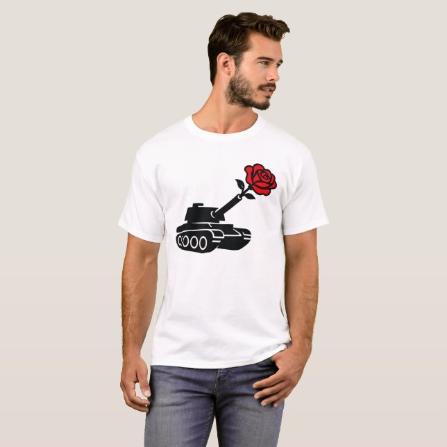 Florale Rose tank Anti-War-Pazifismus (Vorne ganz)