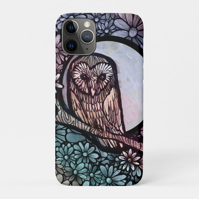 Florale Schleiereule                               Case-Mate iPhone Hülle (Rückseite)