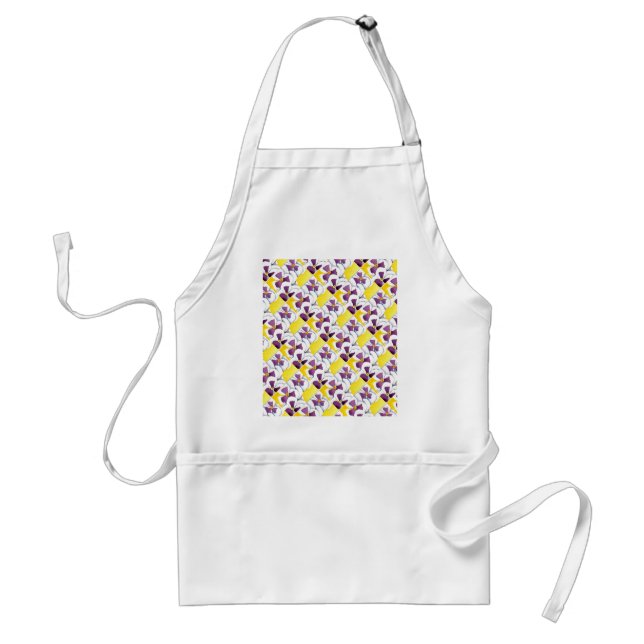 Florale Schürze "Pansy #4" (Vorne)