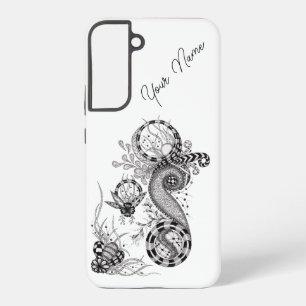 Florale Tangle Zeichnung - Samsung Galaxy Hülle