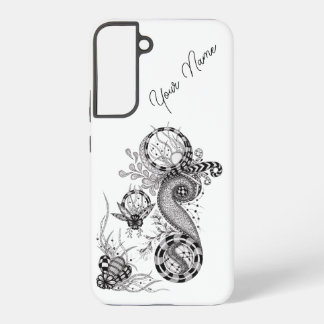 Florale Tangle Zeichnung - Samsung Galaxy Hülle