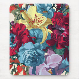 Florale Watercolor Monogram Delight Mousepad