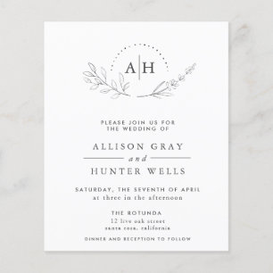 Floraler Hochzeitseinladungsflyer Flyer