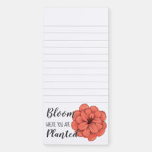 floraler magnetischer Notepad
