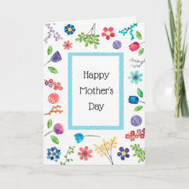 Floraler Spaß Gruß an Mutter Tag Karte