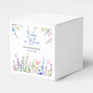 Florales Baby in Bloom Baby Shower Geschenkschachtel