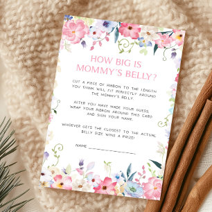 Florales Baby in Blüte Errate wie groß ist Mamas B