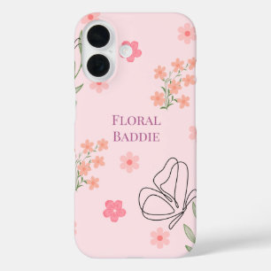 Florales Baddie iPhone 16 Hülle
