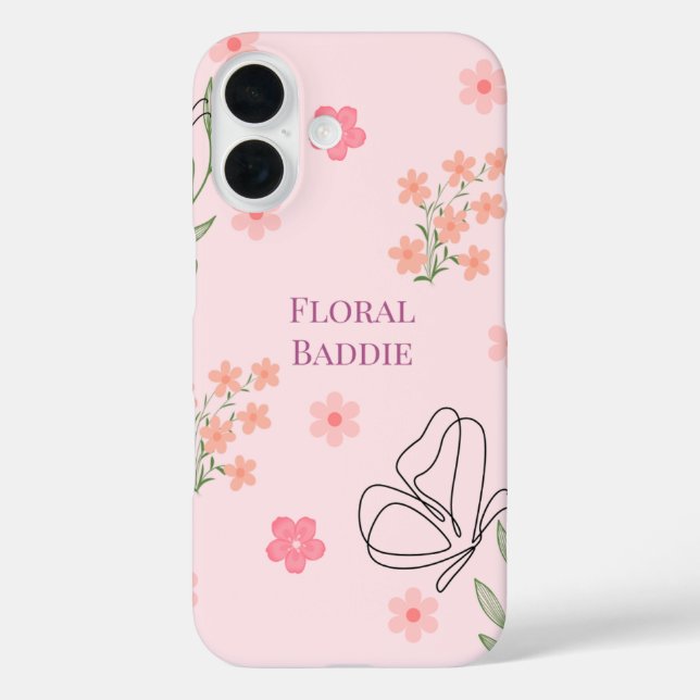 Florales Baddie Case-Mate iPhone Hülle (Rückseite)