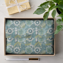 Florales Boho-Botanikmuster Seidenpapier
