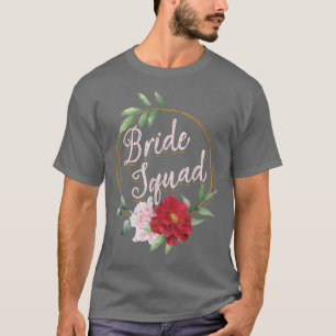 Florales Braut-Squad Hochzeit Brautparty Blumen Br T-Shirt