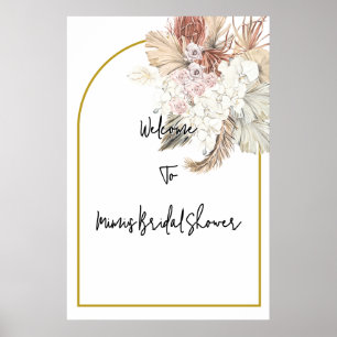 Florales Brautbad Poster