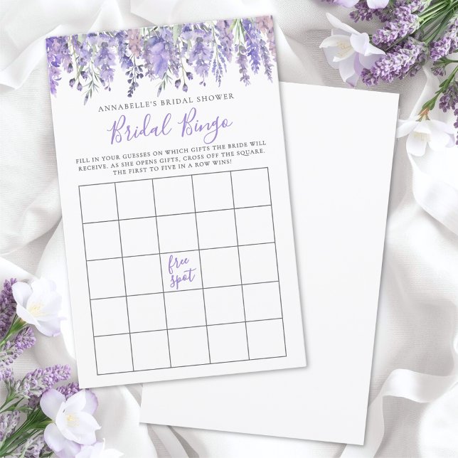 Florales Brautparty-Bingo-Spiel (Floral Bridal Shower Bingo Game )