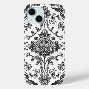 Florales Chinoiserie Schwarz-Weiß-Aquarell Case-Mate iPhone Hülle
