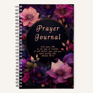 Florales christliches Gebetsjournal Notizbuch