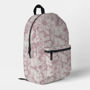 Florales Daisy samtiges Staubrosa Bedruckter Rucksack