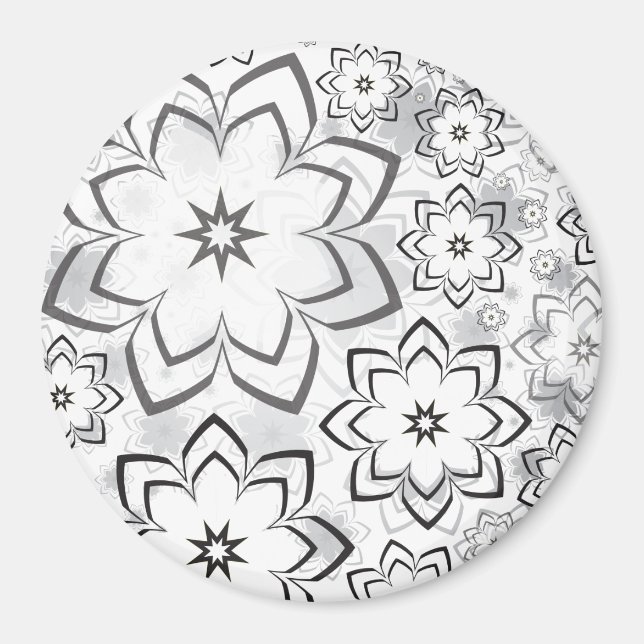 Florales Design 11 Magnet (Vorne)