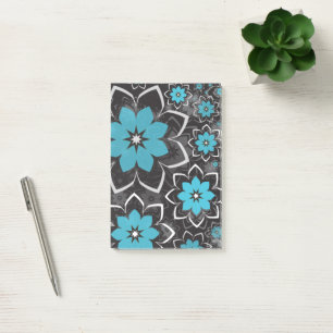 Florales Design 14 Post-it Klebezettel