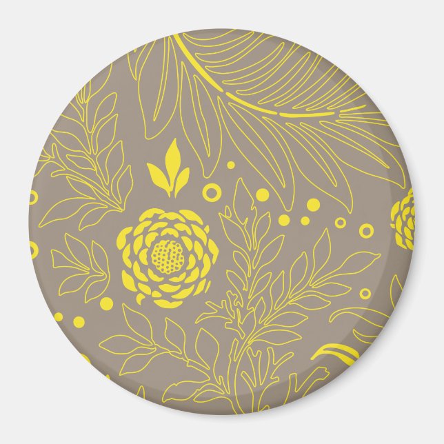Florales Design 18 Magnet (Vorne)