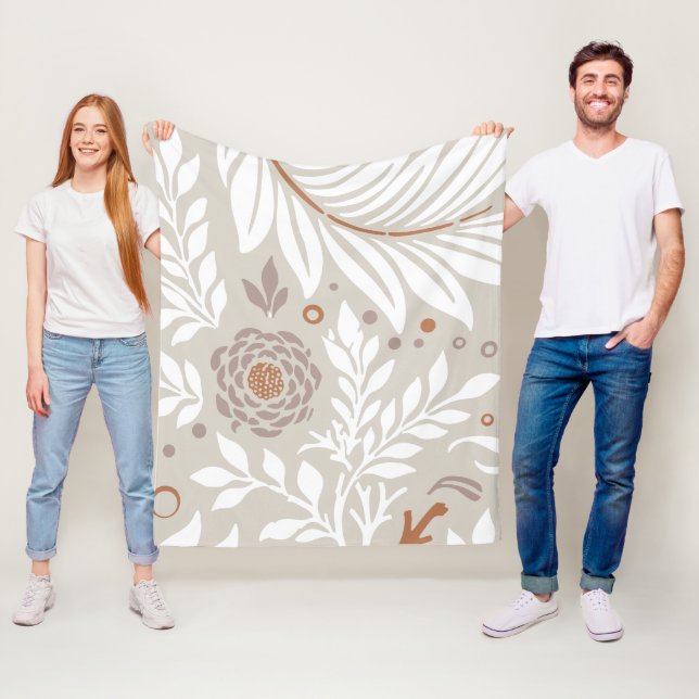 Florales Design 25 Fleecedecke (Beispiel)