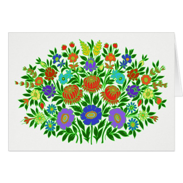 Florales Design #2 Anpassbar (Vorderseite (Horizontal))