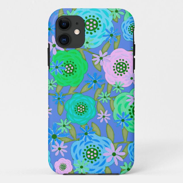 Florales Design Case-Mate iPhone Hülle (Rückseite)
