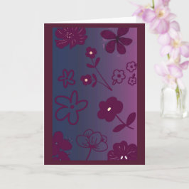 Florales Design  Karte