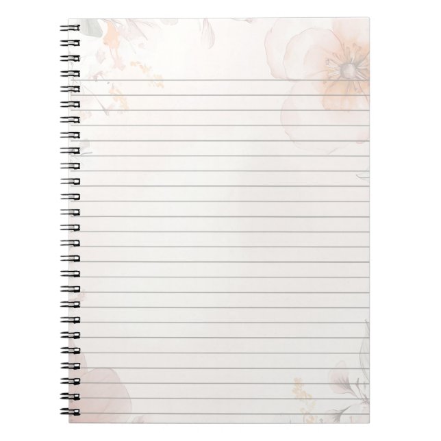 Florales Design  Notizblock (Vorderseite)