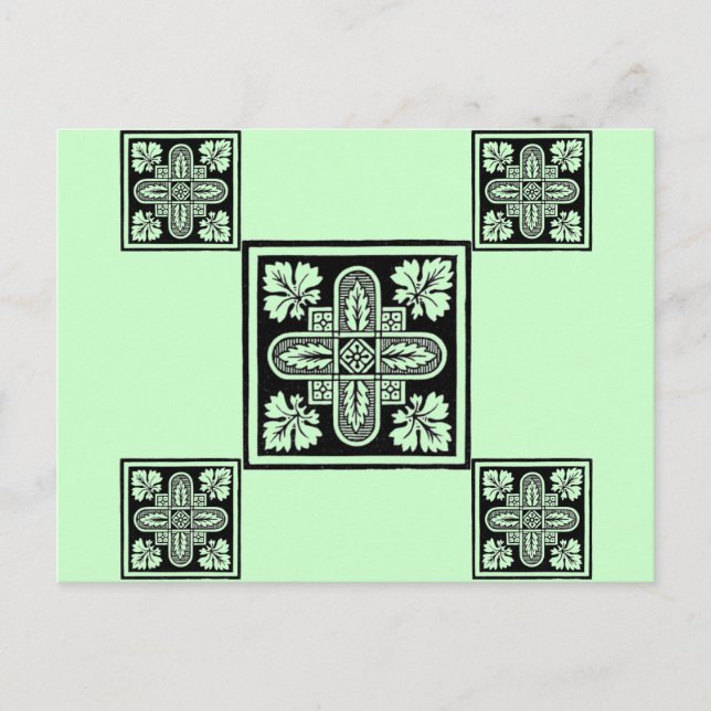 Florales Design Postkarte (Vorderseite)
