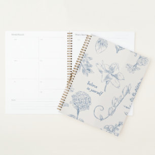 Florales digitales Notizbuch – „Glaube an dich sel Planer