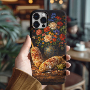 Florales Elote-Stillleben   Monogramm Case-Mate iPhone Hülle