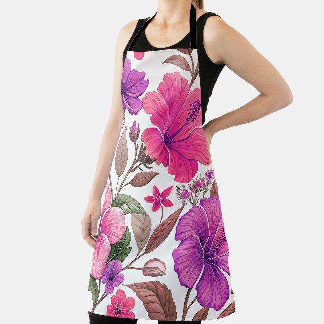 Florales Farbenmeer, Duschvorhang Schürze (InSitu)