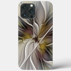 Florales Fraktal, Fantasie-Blume mit Erdtönen Case-Mate iPhone Hülle