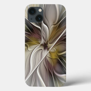 Florales Fraktal, Fantasie-Blume mit Erdtönen Case-Mate iPhone Hülle