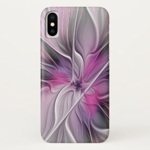 Florales Fraktal Modernes Abstractes Blumen Pink G Case-Mate iPhone Hülle