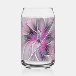 Florales Fraktal Modernes Abstractes Blumen Pink G Dosenglas