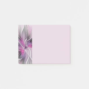Florales Fraktal Modernes Abstraktes Blumenmuster Post-it Klebezettel