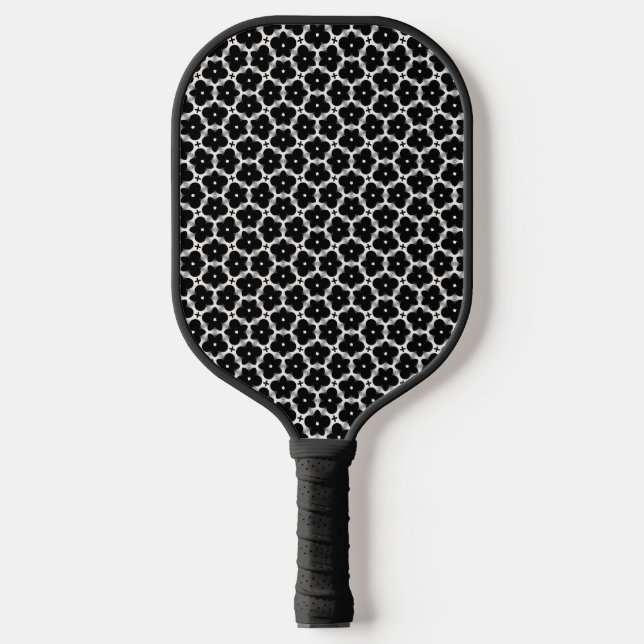 Florales Goth-Garten Pickleball Schläger (Vorderseite)