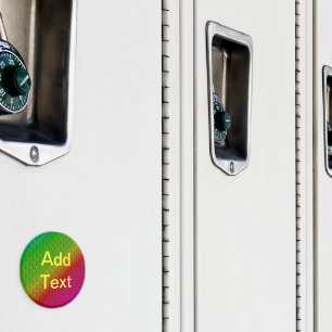 Florales Grün-Rot-Regenbogen-Gradient-Diagonales M Magnet