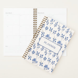 Florales Hardcover-Notizbuch-Planer Planer