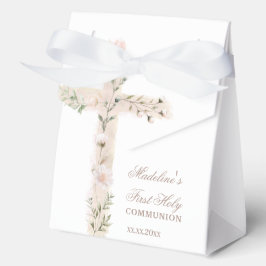 florales Heiliges Kreuz Erstkommunion Geschenkschachtel