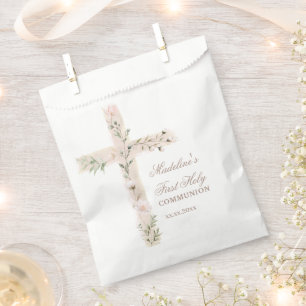 florales Heiliges Kreuz Erstkommunion Geschenktütchen