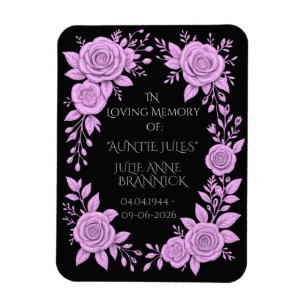 FLORALES LAVENDEL. ANDENKEN ZUM GEDENKEN, MAGNET