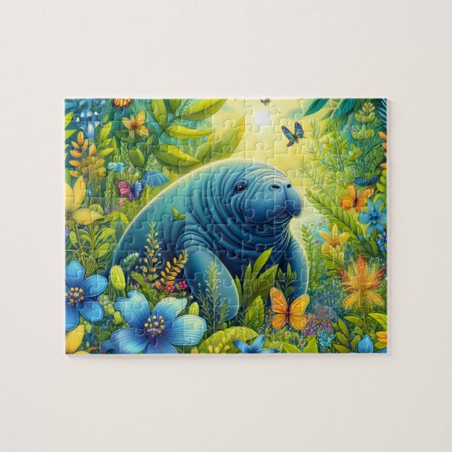 Florales Manatee Puzzle (Horizontal)