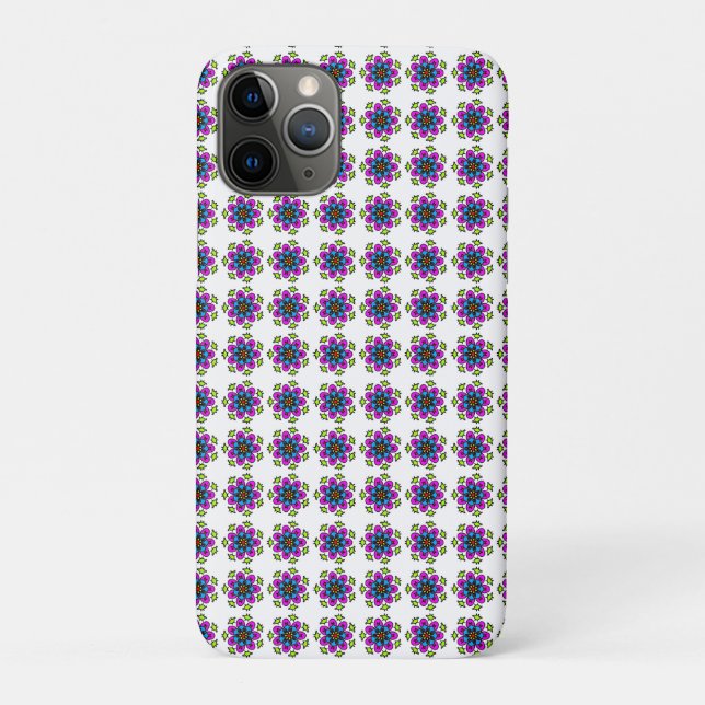 Florales Mandala-Muster Case-Mate iPhone Hülle (Rückseite)