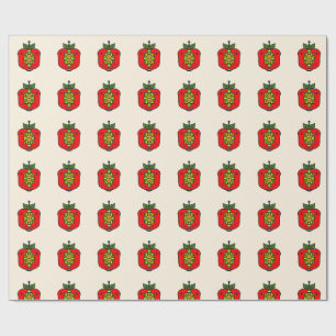 Florales Mandala-Muster Geschenkpapier